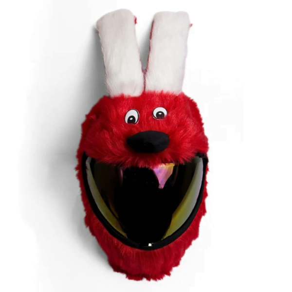 Redbunny helmet cover bunnyhelmet.com